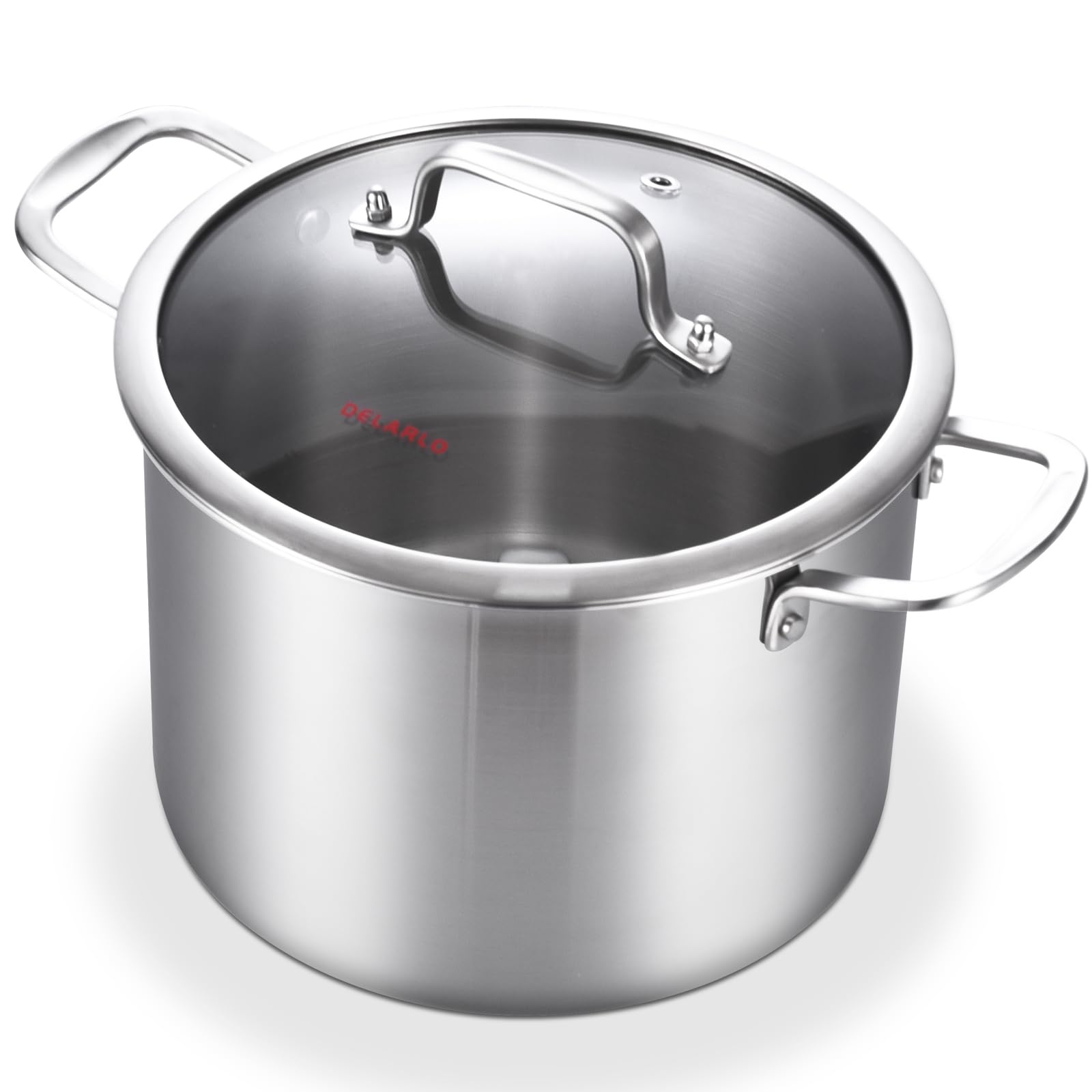 Amazon.com: DELARLO Tri-Ply Stainless Steel 8 Quart Stock Pot